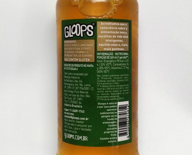 Rótulo Gloops Guaraná 